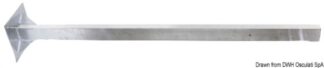 Palo acciaio zincato altezza 160 cm - 22.429.02 Osculati Zattere, salvagente, tender