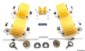 VC4 Roller piastra wide 4 rulli per supporto tender - 22.504.06 Osculati Zattere, salvagente, tender