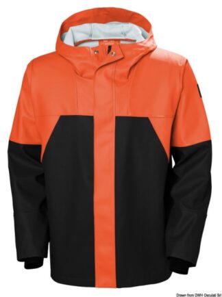 HH Storm Rain Jacket arancio/nero 2XL - 24.500.15 Osculati Helly Hansen