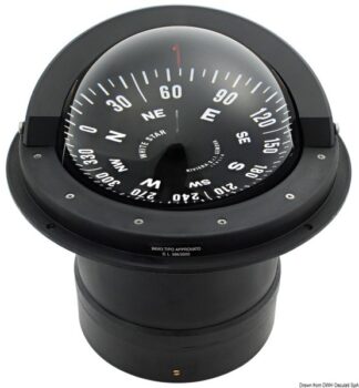 Bussola Riviera B6/W3 6" nera/rosa nera - 25.001.10 Osculati Bussole