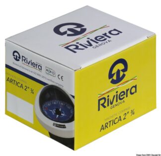Bussola Riviera BA1-2022 bianca,rosa nera frontale - 25.005.33 Osculati Bussole