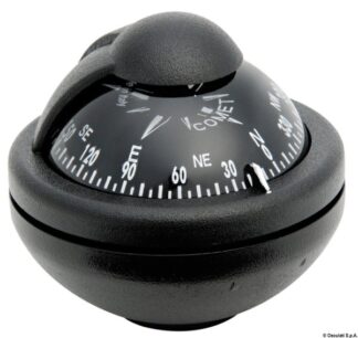 Bussola Riviera Comet 1 da 2" nera con staffa - 25.006.04 Osculati Bussole