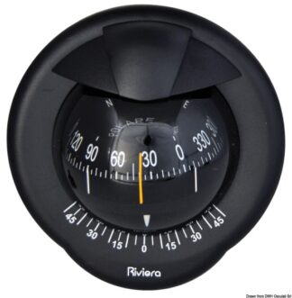 Bussola Riviera Polare BP2 4" nera/nera - 25.020.18 Osculati Bussole