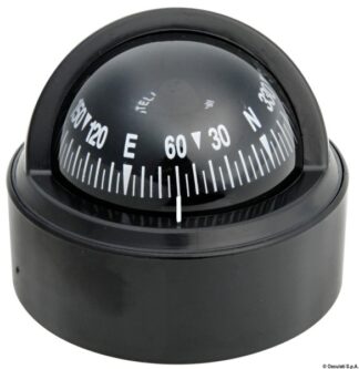 Bussola Riviera 2" 1/2 BS1 nera/nera - 25.025.00 Osculati Bussole