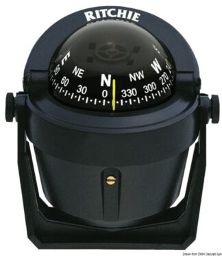 Bussola Ritchie Explorer 2"3/4 staffa nera/nera - 25.081.21 Osculati Bussole