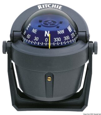 Bussola Ritchie Explorer 2"3/4 staffa grigia/blu - 25.081.23 Osculati Bussole