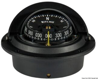 Bussola Ritchie Wheelmark 3" incasso nera/nera - 25.082.31 Osculati Bussole