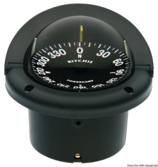 Bussola Ritchie Helmsman 3"3/4 incasso nera/nera - 25.083.01 Osculati Bussole