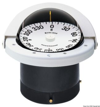 Bussola Ritchie Navigator 4"1/2 incasso bianca/b. - 25.084.02 Osculati Bussole