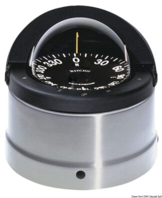 Bussola Ritchie Navigator 4"1/2 chiesuola nera/n. - 25.084.11 Osculati Bussole