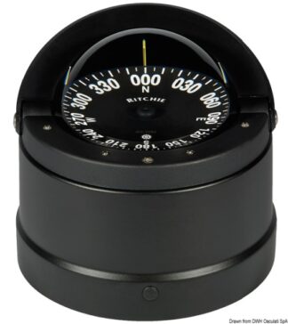 Bussola Ritchie Wheelmark 4"1/2 esterna nera/nera - 25.084.51 Osculati Bussole