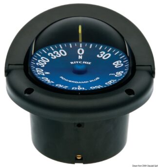 Bussola Ritchie Supersport 3"3/4 nera/blu - 25.087.01 Osculati Bussole