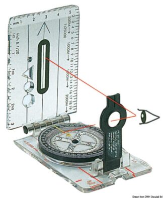 Bussola da rilevamento CD703L - 25.703.00 Osculati Bussole