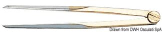Compasso ottone 145 mm corto - 26.141.60 Osculati Binocoli, carteggio