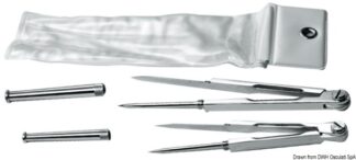 Compasso ottone cromato 180 mm - 26.142.61 Osculati Binocoli, carteggio