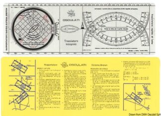 Regolo tracciatore integrale - 26.142.85 Osculati Binocoli, carteggio