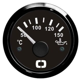 Indicatore temperatura olio 50/150° nero/nera - 27.320.09 Osculati Strumentazione motore ed impianti