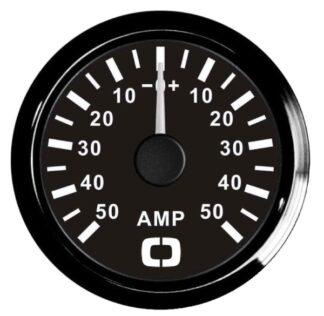Amperometro con shunt 50 A nero/nera - 27.320.23 Osculati Strumentazione motore ed impianti