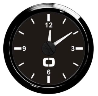 Orologio al quarzo nero/nera - 27.320.27 Osculati Strumentazione motore ed impianti