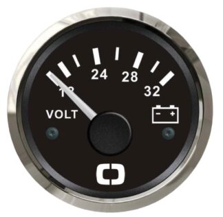 Voltmetro 18/32 V nero/lucida - 27.321.15 Osculati Strumentazione motore ed impianti