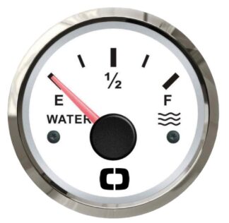 Indicatore livello acqua 240/33 Ohm bianco/lucida - 27.322.03 Osculati Strumentazione motore ed impianti