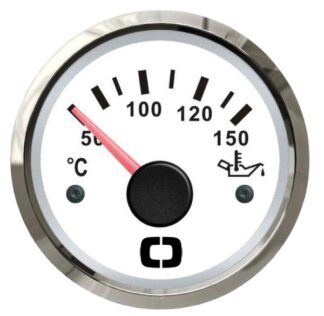 Indicatore temperatura olio 50/150° bianco/lucida - 27.322.09 Osculati Strumentazione motore ed impianti