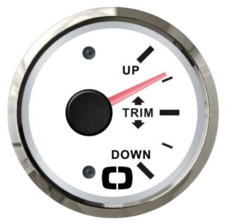 Indicatore trim 0-190 Ohm bianco/lucida - 27.322.20 Osculati Strumentazione motore ed impianti