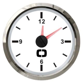 Orologio al quarzo bianco/lucida - 27.322.27 Osculati Strumentazione motore ed impianti
