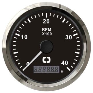 Contagiri 0-4000 RPM nero/lucida - 27.326.02 Osculati