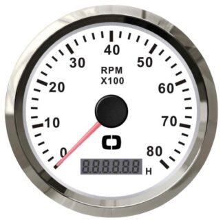 Contagiri 0-8000 RPM bianco/lucida - 27.327.04 Osculati Strumentazione motore ed impianti