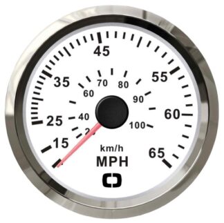 Spidometro Pitot 0-65 MPH bianco/lucida - 27.327.10 Osculati Strumentazione motore ed impianti