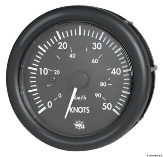 Spidometro 0-50 nodi 12 V nero - 27.424.01 Osculati Strumentazione motore ed impianti