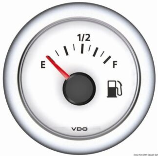 Indicatore livello carburante 10/180 Ohm bianco - 27.482.01 Osculati Strumentazione motore ed impianti