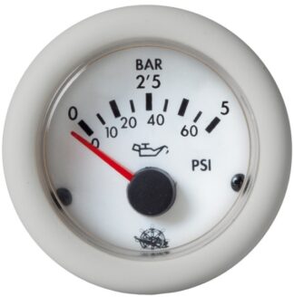 Pressione olio 0-5 bar 24 V - 27.530.01 Osculati Strumentazione motore ed impianti
