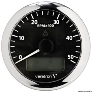 Contagiri 5000 RPM nero - 27.580.02 Osculati Strumentazione motore ed impianti