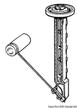 Galleggiante a leva per carburante 150-605 mm - 27.674.00 Osculati Strumentazione motore ed impianti
