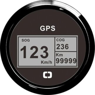 Log con bussola e totalizzatore GPS nero/nera - 27.781.02 Osculati Strumentazione motore ed impianti