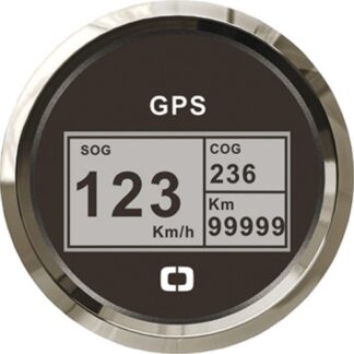 Log con bussola e totalizzatore GPS nero/lucida - 27.781.03 Osculati Strumentazione motore ed impianti