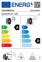 Pneumatici Auto Invernali CONTI VI-CO8 265/60 R18 114T XL - immagine 2