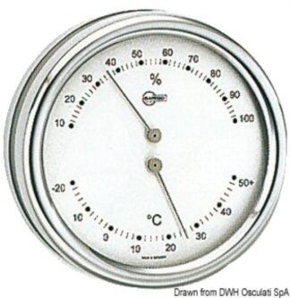 Termo/igrometro Barigo Orion quadrante argento - 28.083.91 Osculati Strumentazione meteorologica