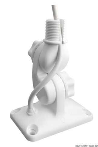 Base snodata Glomex in nylon rinforzato bianca - 29.135.00 Osculati Basi ed accessori per antenne VHF e radar