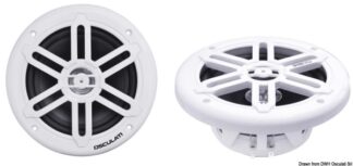 Coppia di casse stereo doppio cono bianche 8" - 2X180W - 29.743.05 Osculati Casse altoparlanti stereo impermeabili