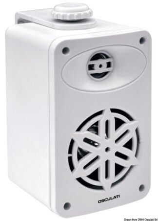 Coppia di casse stereo 2 vie per interno bianche 4" - 2X120W - 29.746.03 Osculati Casse altoparlanti stereo impermeabili