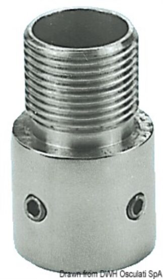 Supporto inox per GPS/VHF - 29.862.34 Osculati Basi ed accessori per antenne VHF e radar
