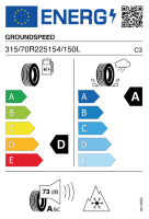 Pneumatici Furgone o Autocarro GROUNDSP GSVS02 315/70R225 154/150L - immagine 2