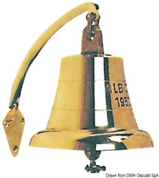 Campana in bronzo massiccio 160 mm - 32.234.00 Osculati Riflettori radar, cassette e kit di pronto soccorso, ancore galleggianti