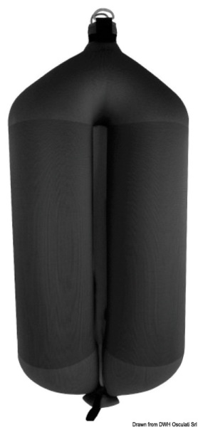 Parabordo Fendertex - T124 Black - 33.303.05 Osculati Boe, parabordi