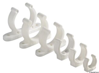 Clip bianca plastica pesante 30 mm - 34.354.05 Osculati Ganci e clip porta-remi ed usi vari