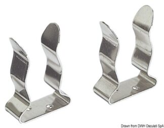 Coppia clips inox 25/32 mm - 34.356.00 Osculati Ganci e clip porta-remi ed usi vari