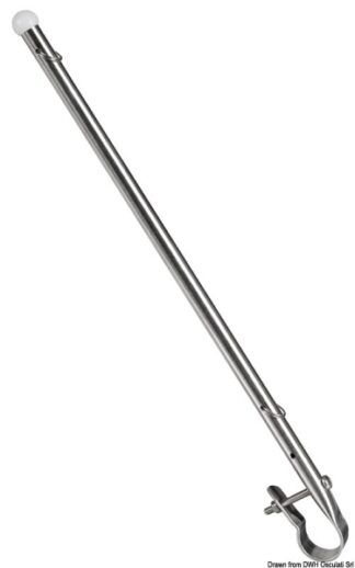 Asta portabandiera inox 400 mm - 35.391.00 Osculati Segnavento, bandiere, portachiavi